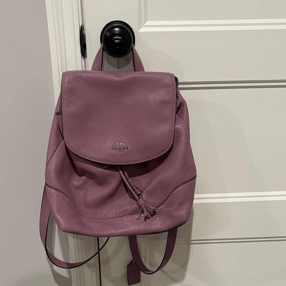 Coach Women's lilac Leather Backpack